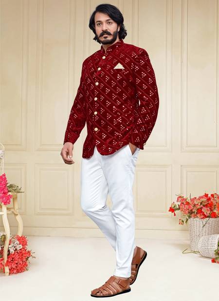 Outluk Vol 86 party Wear Wholesale Velvet Jodhpuri Suit Collection 